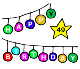 nanaco[30-50yBirthdaymessage] sticker #14117828