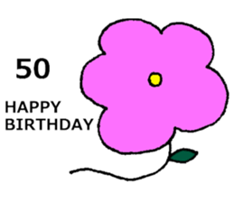 nanaco[30-50yBirthdaymessage] sticker #14117829
