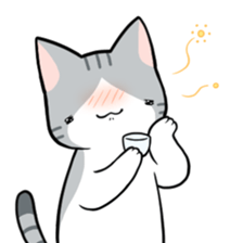 Mr. drunkard cat sticker #14118148