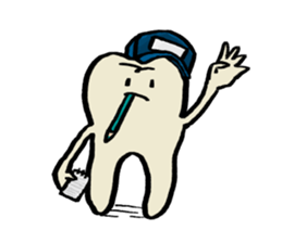 Mari's teeth 4 sticker #14118734