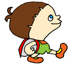 Ribbon and Boy sticker #14119861