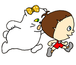 Ribbon and Boy sticker #14119877