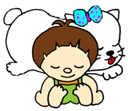 Ribbon and Boy sticker #14119885