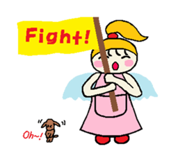 Pretty angel, HINAMIE. sticker #14121362