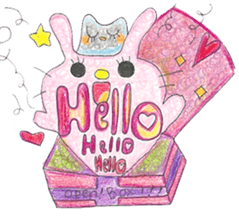 "Rabbit Hana" byHAPPY!!!-HAPPY!!!11th sticker #14121806