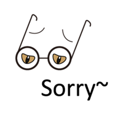 Cute glasses family sticker #14122041