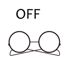 Cute glasses family sticker #14122044