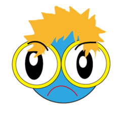 Cute glasses family sticker #14122047