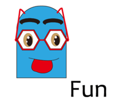 Cute glasses family sticker #14122055
