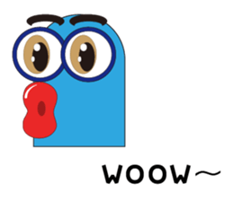 Cute glasses family sticker #14122056