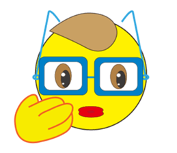 Cute glasses family sticker #14122060