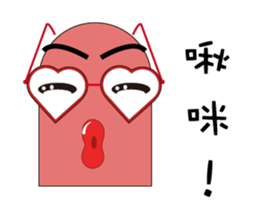 Cute glasses family sticker #14122063