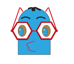 Cute glasses family sticker #14122064