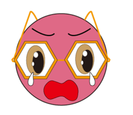 Cute glasses family sticker #14122065