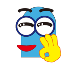 Cute glasses family sticker #14122066