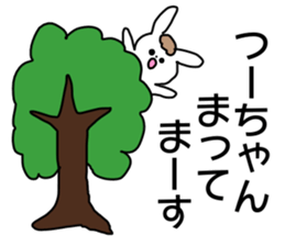 Name sticker Tsu-chan can be used sticker #14123022