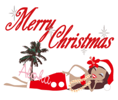 Merry Christmas Aloha sticker #14123118