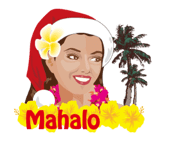 Merry Christmas Aloha sticker #14123124