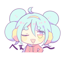 pasutel giri and boy sticker #14123291