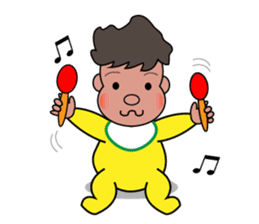 a cute baby Ray sticker #14123494