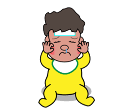 a cute baby Ray sticker #14123504