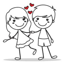 Sweet Love Couple sticker #14123903
