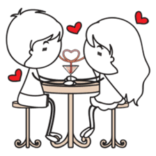 Sweet Love Couple sticker #14123923