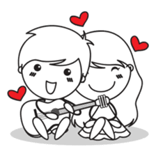 Sweet Love Couple sticker #14123924