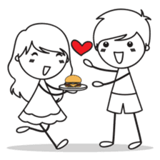 Sweet Love Couple sticker #14123925