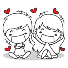 Sweet Love Couple sticker #14123926
