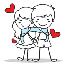 Sweet Love Couple sticker #14123932
