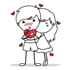 Sweet Love Couple sticker #14123937