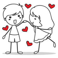 Sweet Love Couple sticker #14123938