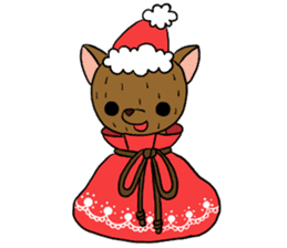 Merry Christmas little red riding hood sticker #14124023