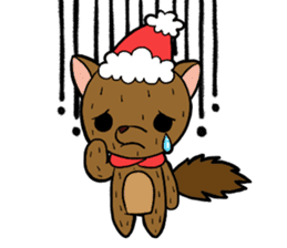 Merry Christmas little red riding hood sticker #14124026