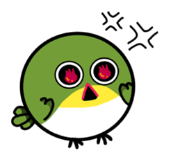 Japanese whiteeye CHIUCHIU sticker #14124078