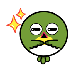 Japanese whiteeye CHIUCHIU sticker #14124082