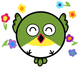 Japanese whiteeye CHIUCHIU sticker #14124083