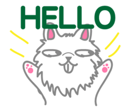 Hi,cute dog. sticker #14124758