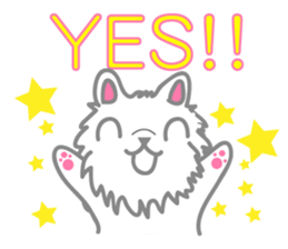 Hi,cute dog. sticker #14124760