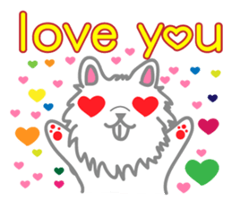 Hi,cute dog. sticker #14124762