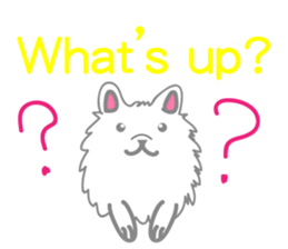 Hi,cute dog. sticker #14124764