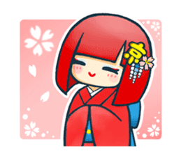 Tokyo kimono sisters sticker #14126548