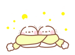 A white bird Long-tailed Bushtit sticker #14126789