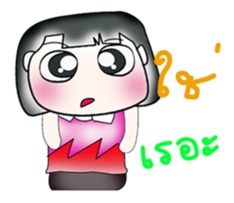 Hello! My name is Mishi.^___^ sticker #14127439