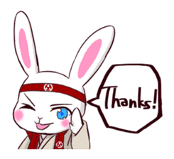 [SAMURAI?] Rabbit MUSASHI 1 sticker #14127575