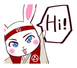[SAMURAI?] Rabbit MUSASHI 1 sticker #14127577