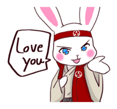 [SAMURAI?] Rabbit MUSASHI 1 sticker #14127595