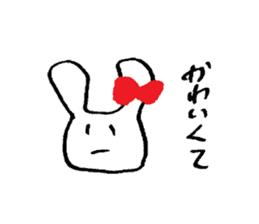 very common rabbit sticker #14127839