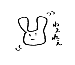 very common rabbit sticker #14127849
